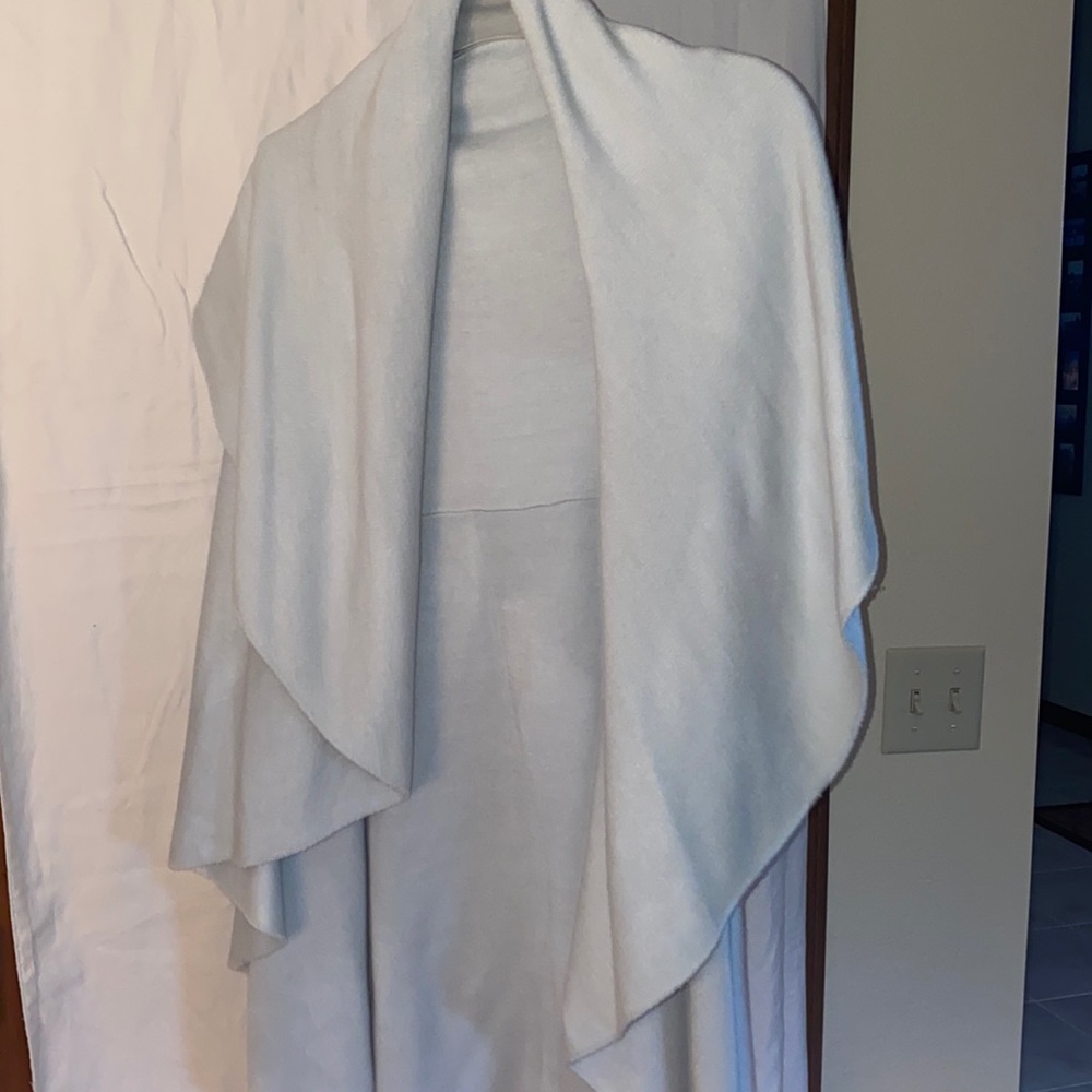 Baby Blue Flowy Sweater Vest, One Size